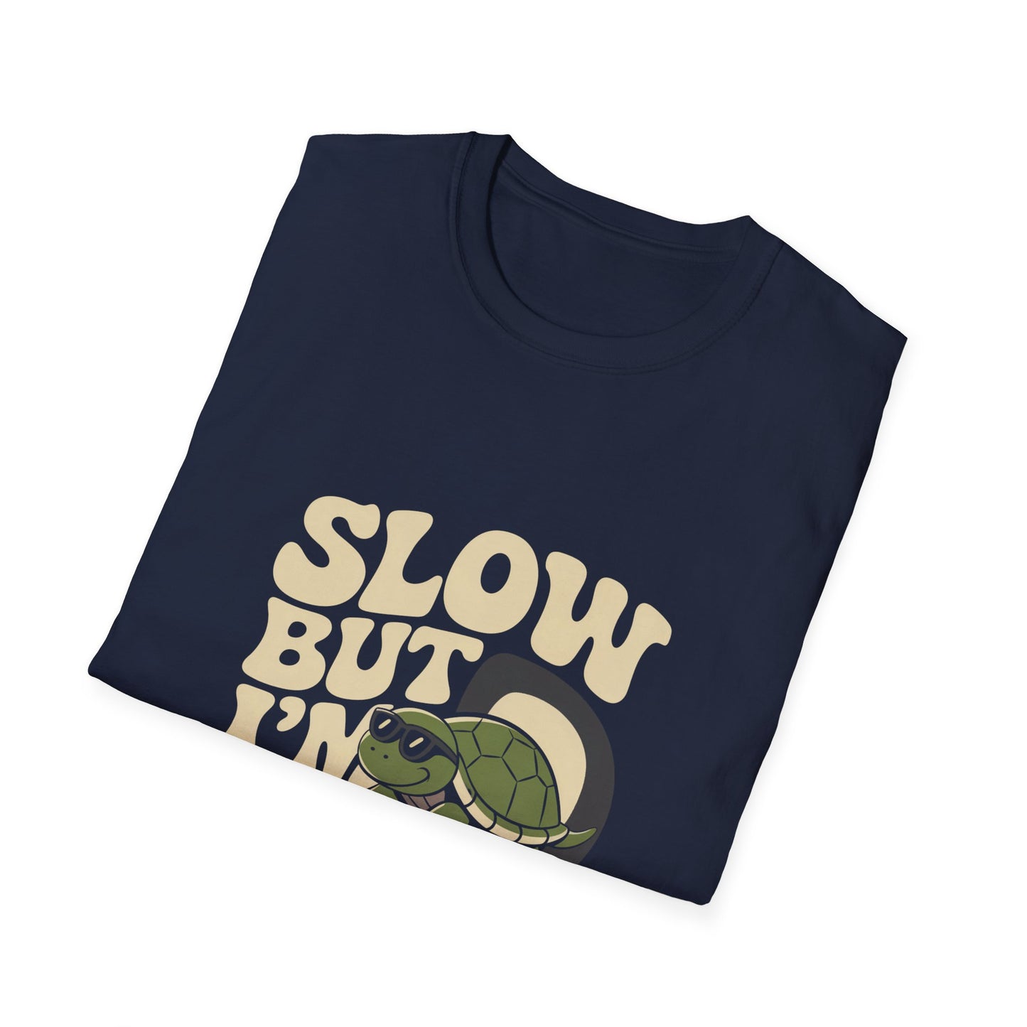 Slow But I'm Vibin Turtle T-Shirt — (Unisex) Cute Retro Vibe Graphic Tee