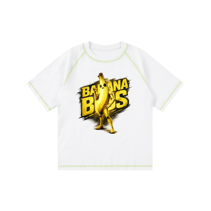 Loose Contrast-Stitched Kids' T-Shirt