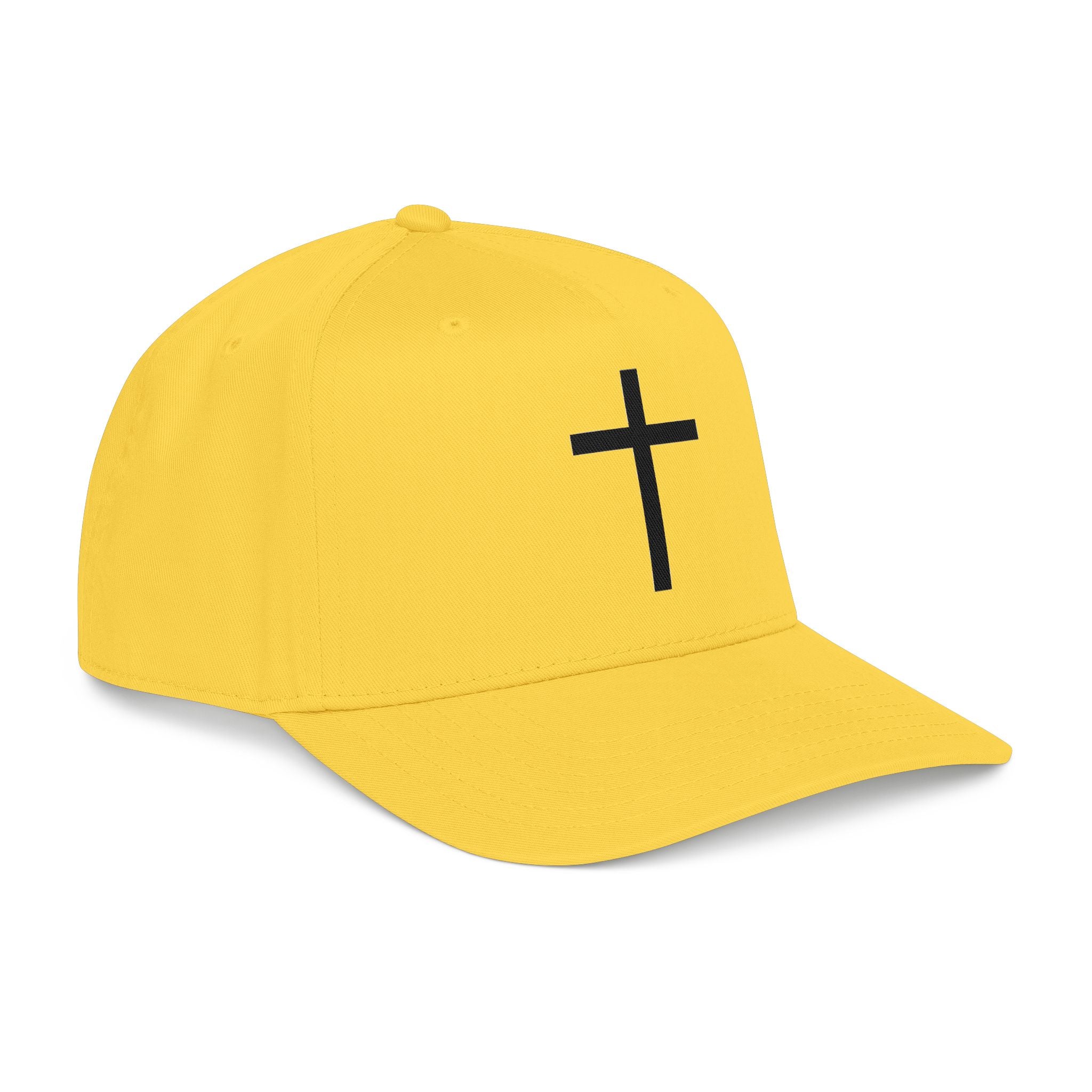 Christian Cross Baseball Cap — Minimal Embroidered Faith Hat