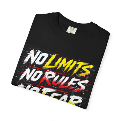 No Limits No Rules No Fear Graphic T-Shirt Printify