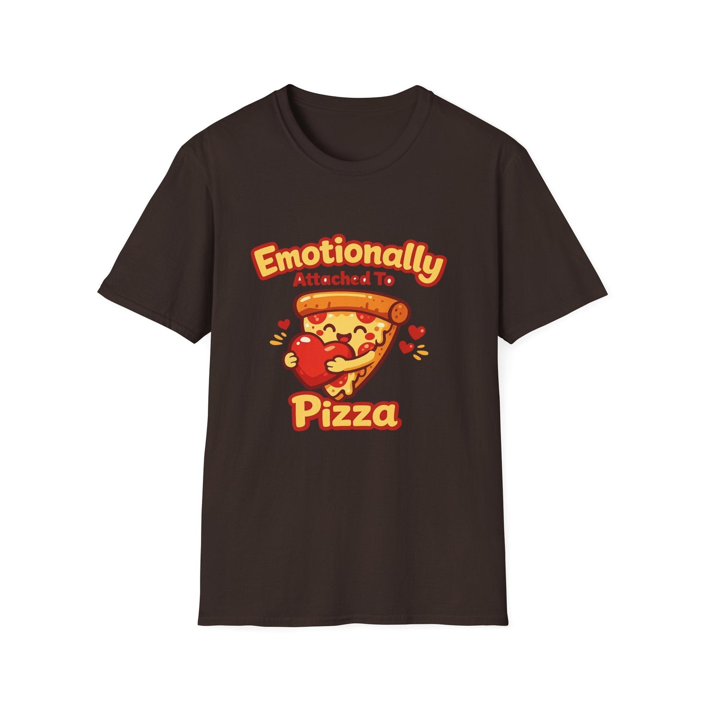 Pizza Lover T‑Shirt — "Emotionally Attached to Pizza" Cute Graphic Tee Printify
