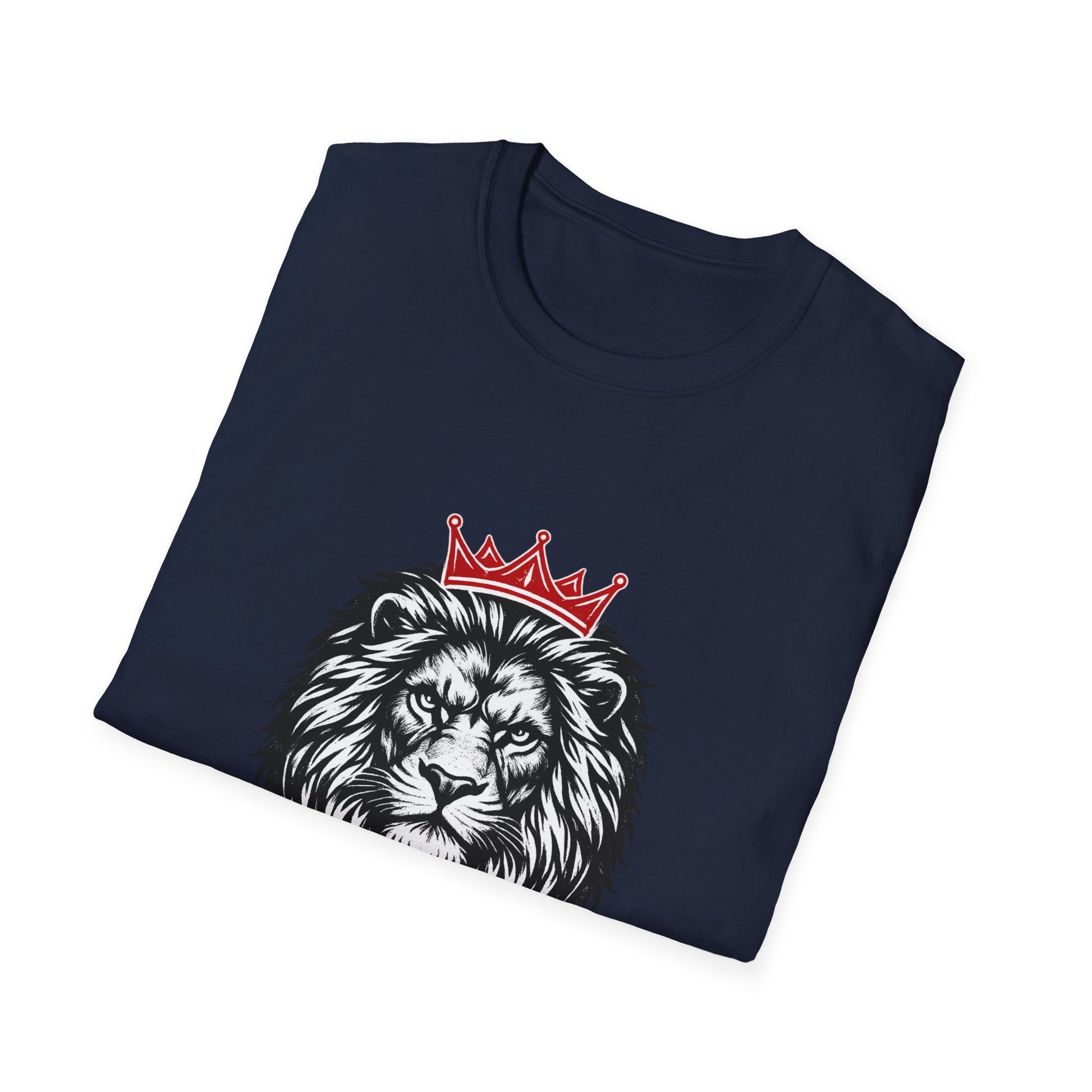 No Fear Lion T‑Shirt — Crowned Lion Graphic Tee Printify