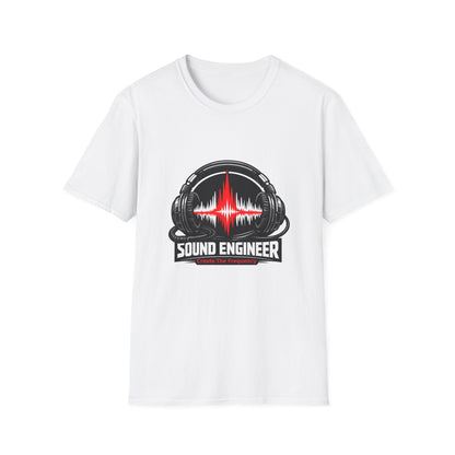 Sound Engineer T-Shirt — Headphones & Waveform Audio Tech Tee Printify