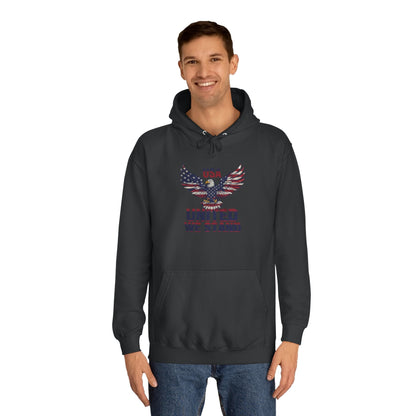 Patriotic Eagle Hoodie – Unisex USA “United We Stand” American Flag Graphic Printify