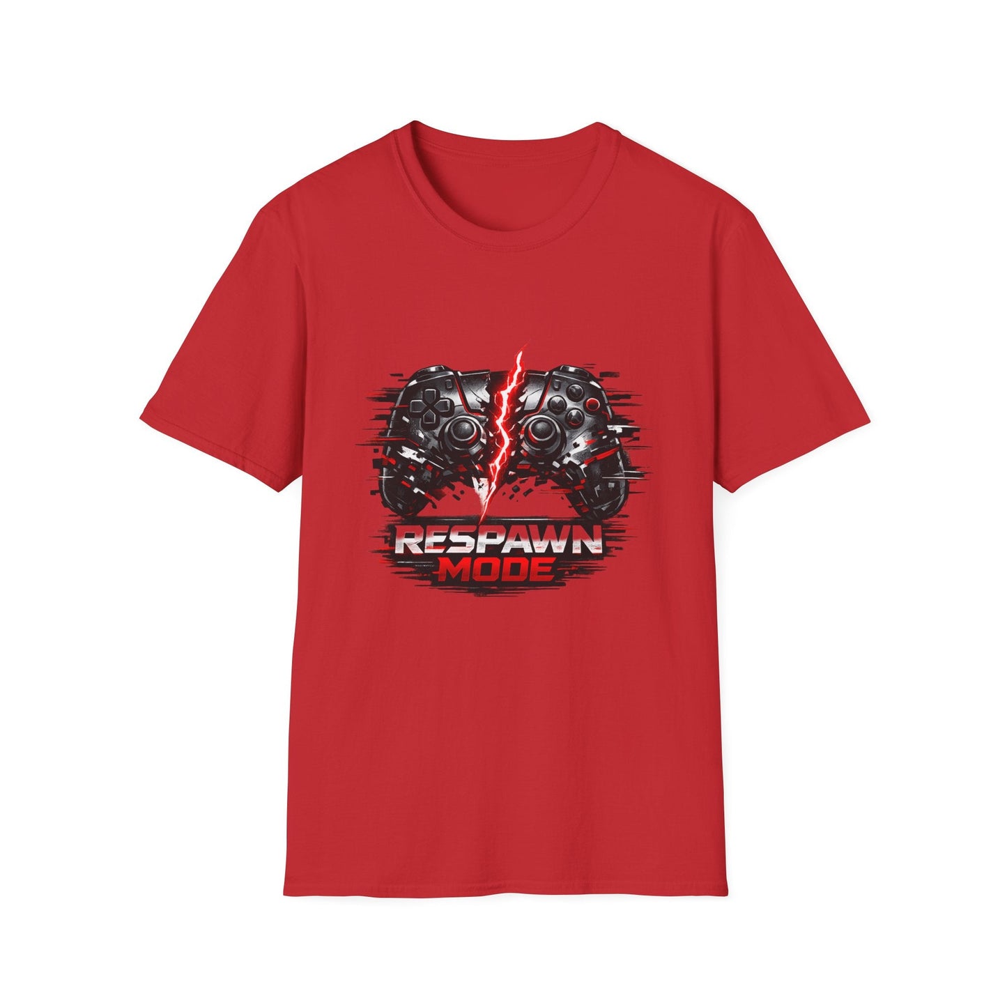 Respawn Mode Gaming T-Shirt — Retro Controller Design Printify