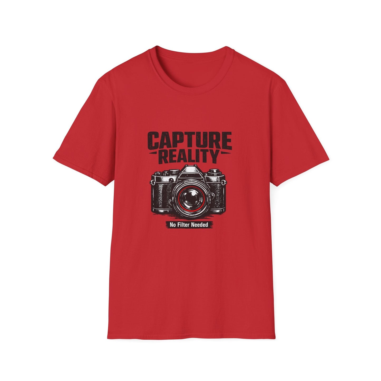 Photography T-Shirt — "Capture Reality" Camera Tee (No Filter Needed) Printify