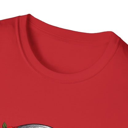 Floral Skull Tee — Gothic Rose Skull T-Shirt for Day of the Dead & Edgy Style Printify