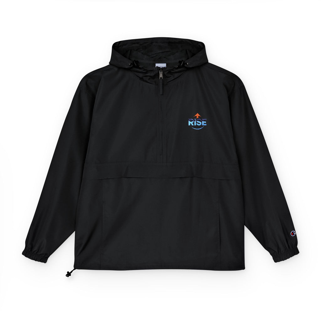 Packable Anorak Jacket – Lightweight Hooded Windbreaker with Small Chest Graphic