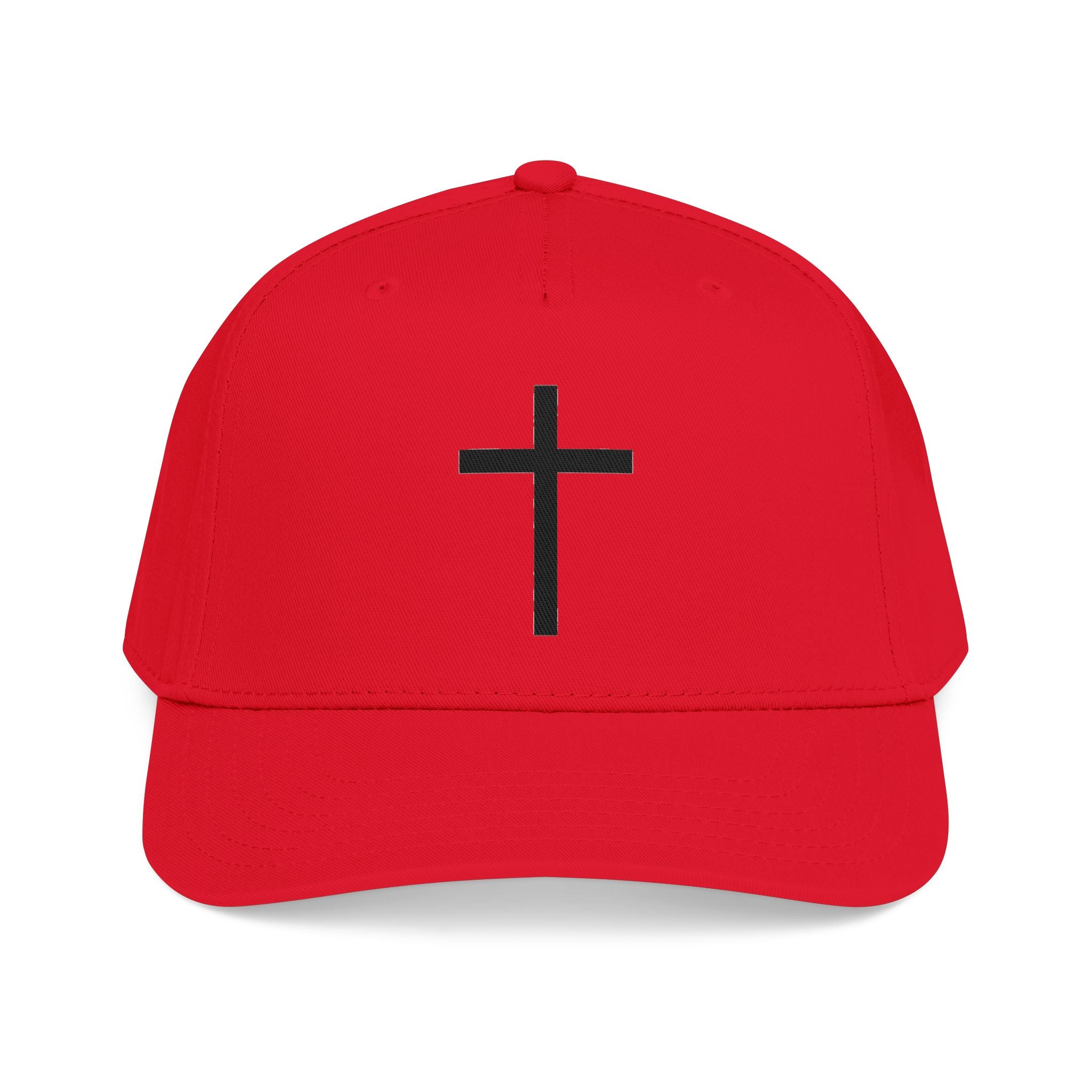 Christian Cross Baseball Cap — Minimal Embroidered Faith Hat