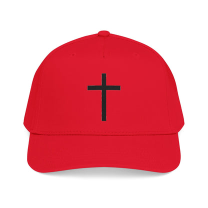 Christian Cross Baseball Cap — Minimal Embroidered Faith Hat Printify