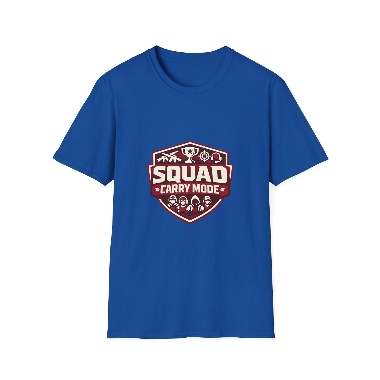 Squad Carry Mode T-Shirt — Gamer Team Logo Tee Printify