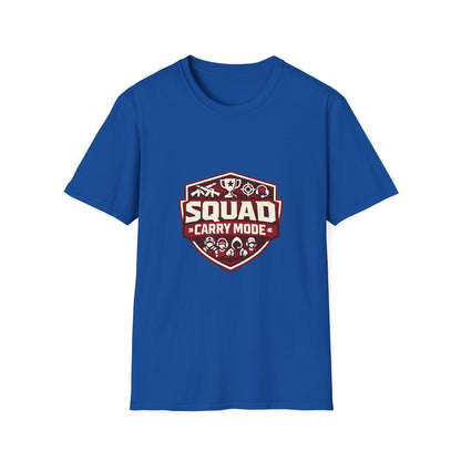 Squad Carry Mode T-Shirt — Gamer Team Logo Tee Printify