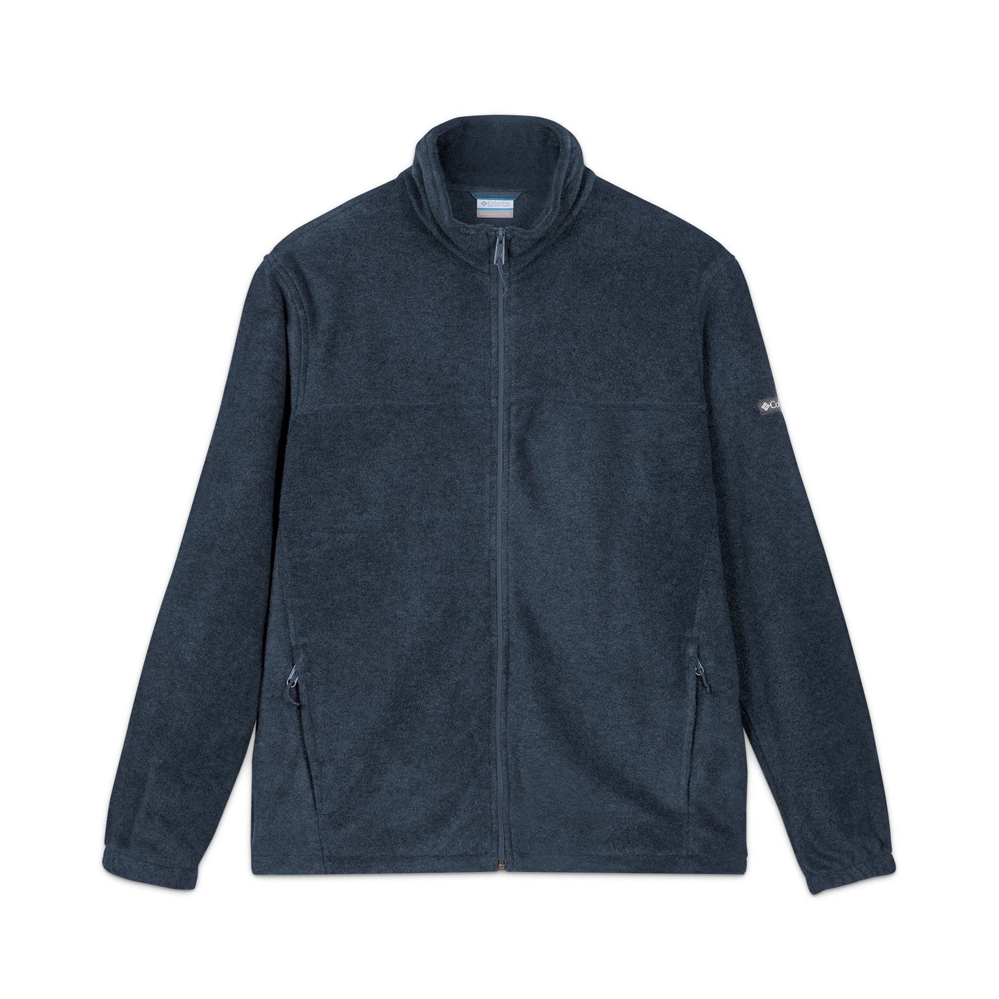 Embroidered Psychedelic Patch Fleece Jacket – Unisex Colorful Abstract Back Design Printify
