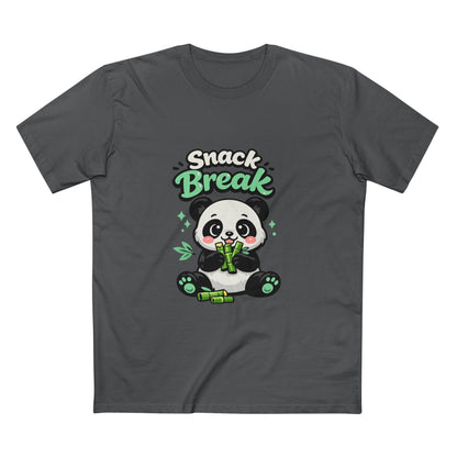 Snack Break Panda T-Shirt — Cute Panda Eating Bamboo Graphic Tee Printify