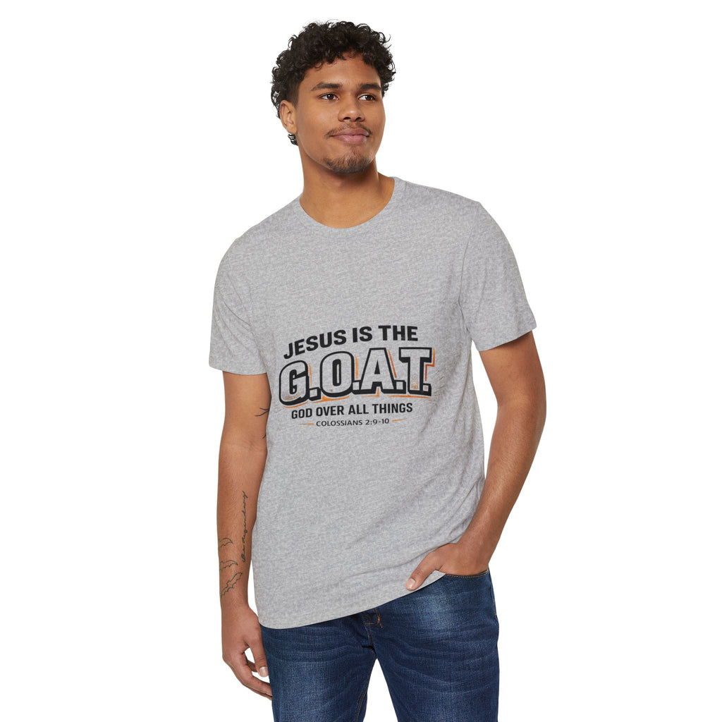 Jesus Is the G.O.A.T. T-Shirt — Faith-Based Christian Graphic Tee