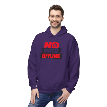 No Days Offline Hoodie — Gamer / Streamer Graphic Pullover Printify