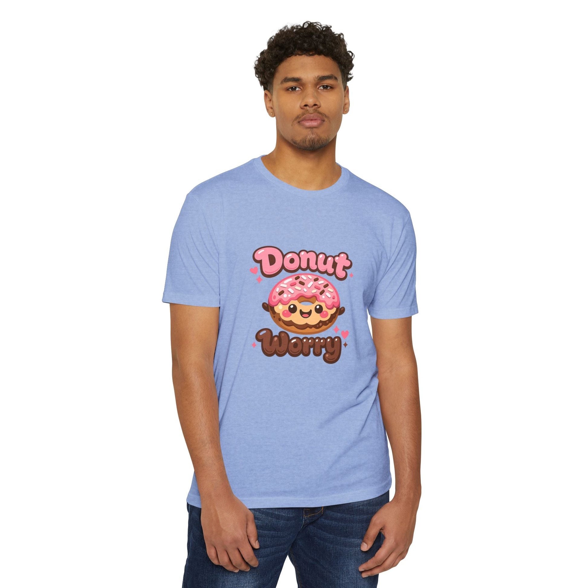 Donut Worry T-Shirt — Cute Kawaii Doughnut Graphic Tee Printify