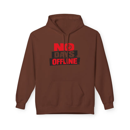 No Days Offline Hoodie — Gamer / Streamer Graphic Pullover Printify