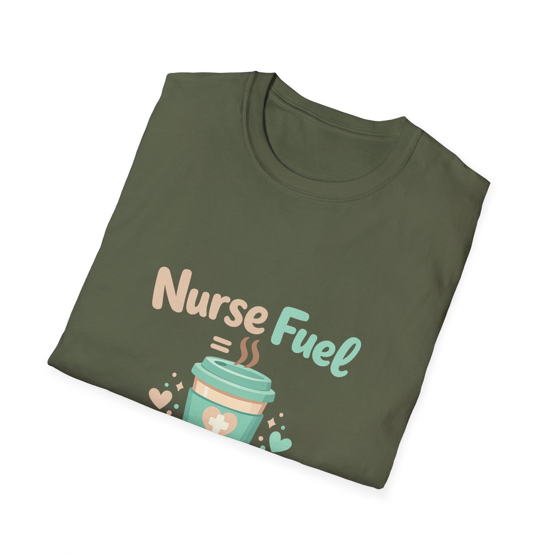 Nurse Fuel Coffee T-Shirt Printify