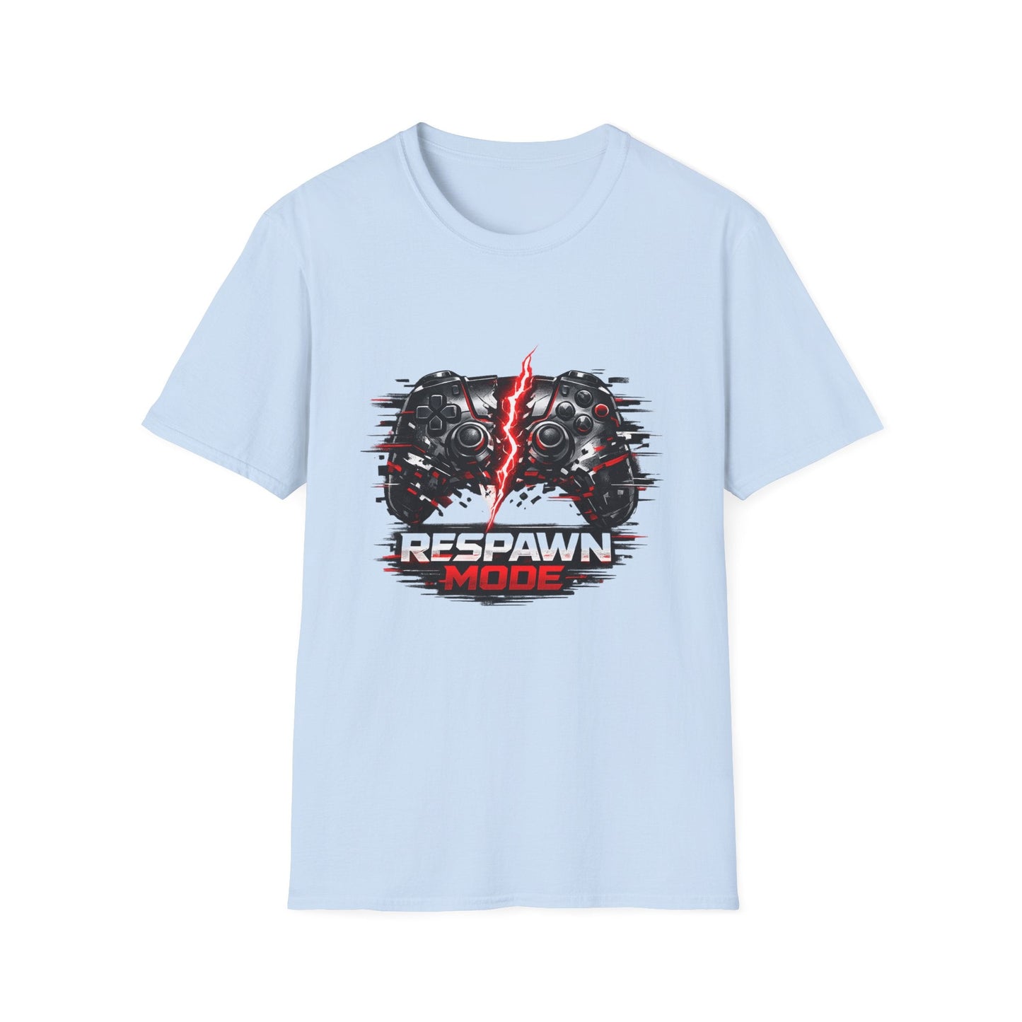 Respawn Mode Gaming T-Shirt — Retro Controller Design Printify