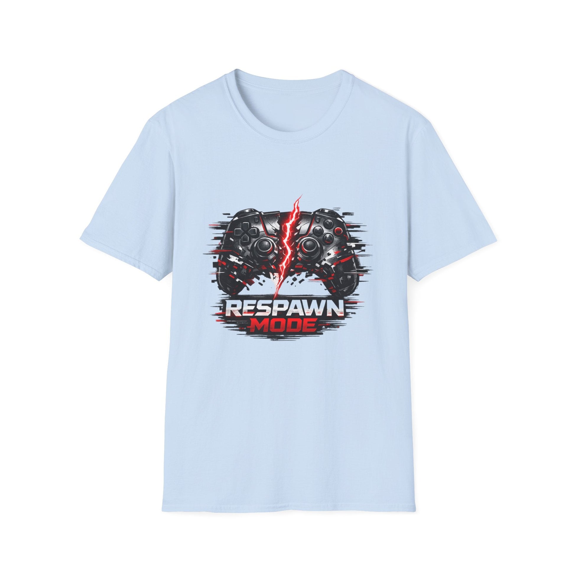 Respawn Mode Gaming T-Shirt — Retro Controller Design Printify