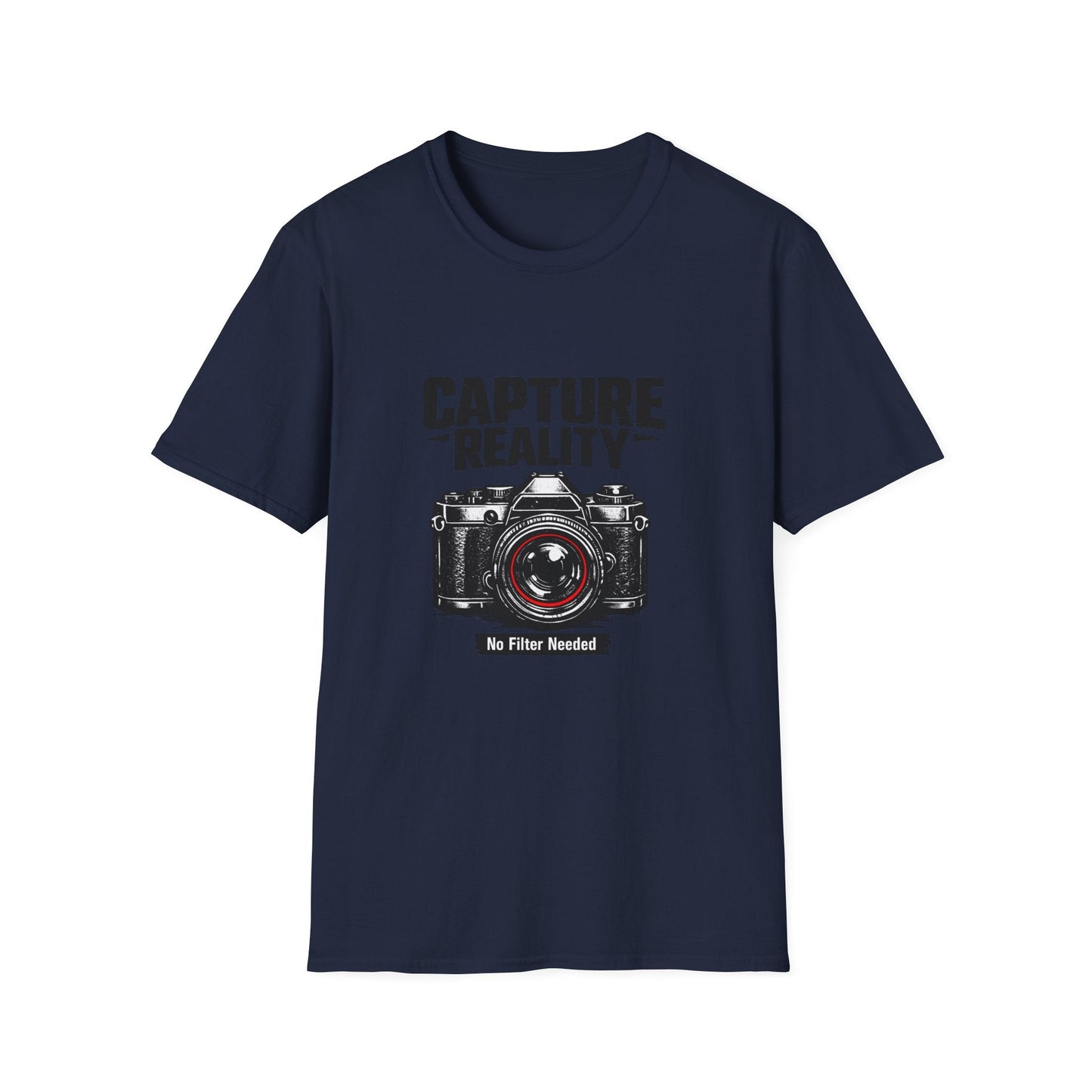 Photography T-Shirt — "Capture Reality" Camera Tee (No Filter Needed) Printify