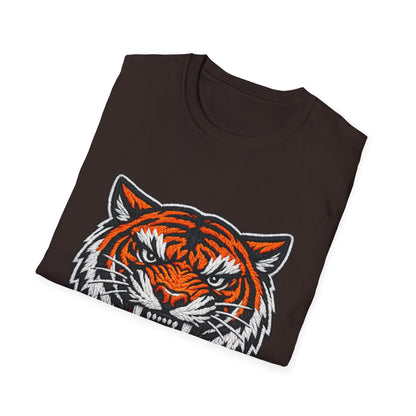 Tiger Head Graphic T-Shirt — Fierce Roaring Mascot Tee Printify