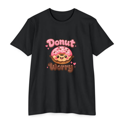 Donut Worry T-Shirt — Cute Kawaii Doughnut Graphic Tee Printify