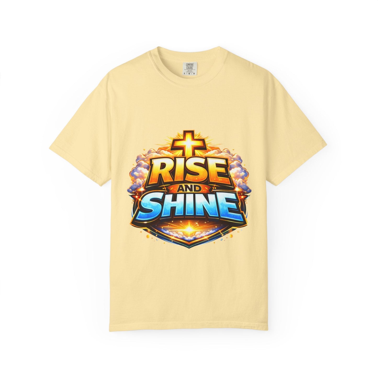 Rise and Shine Christian T-Shirt for Men – Inspirational Graphic Tee Printify