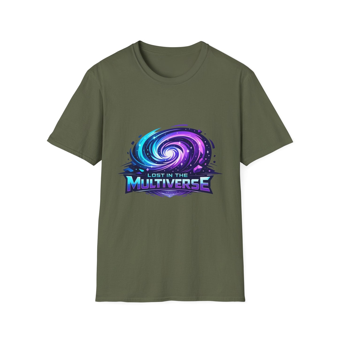 Lost in the Multiverse T-Shirt — Galaxy Vortex Graphic Tee Printify