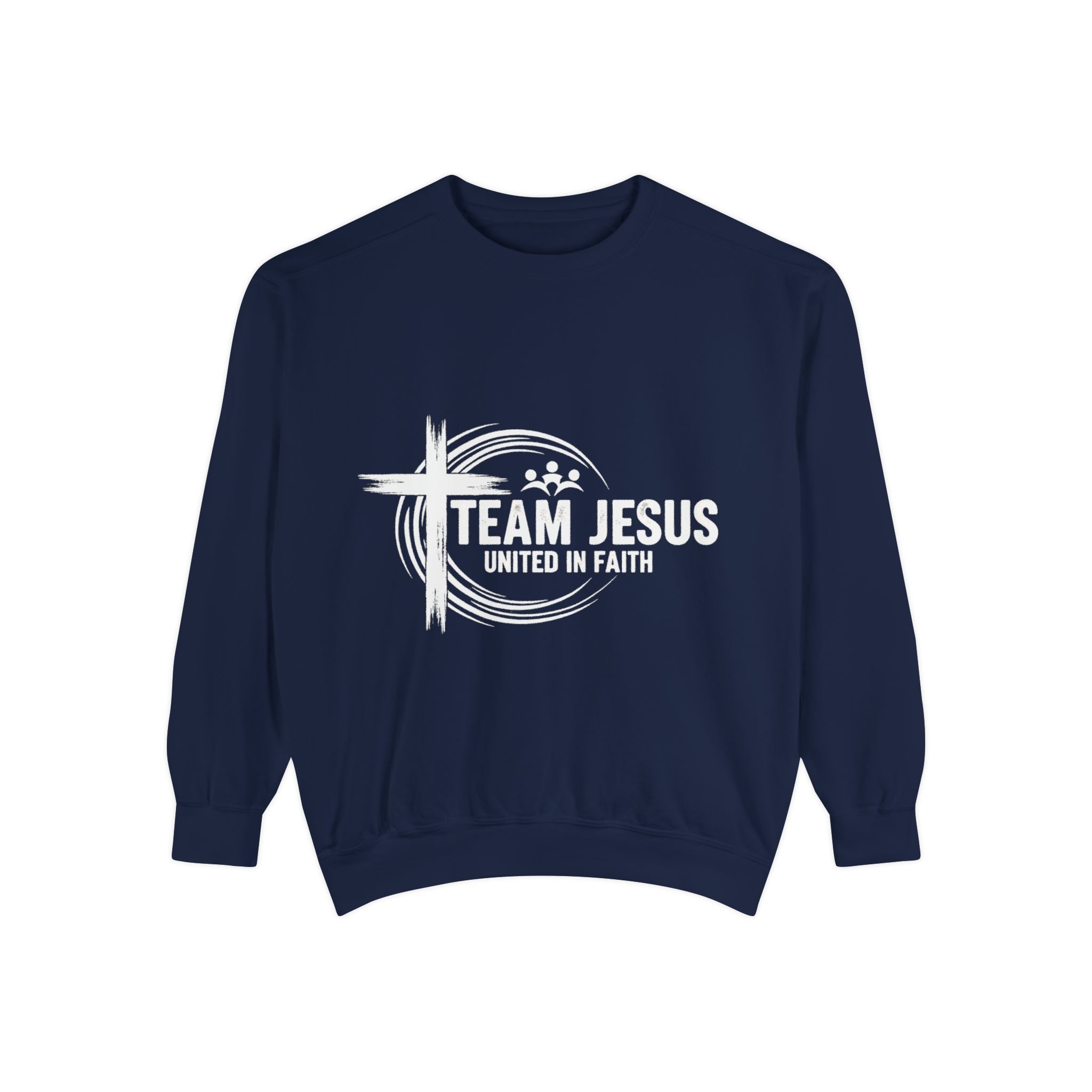 Team Jesus Crewneck Sweatshirt — Faith-Based Christian Graphic Pullover