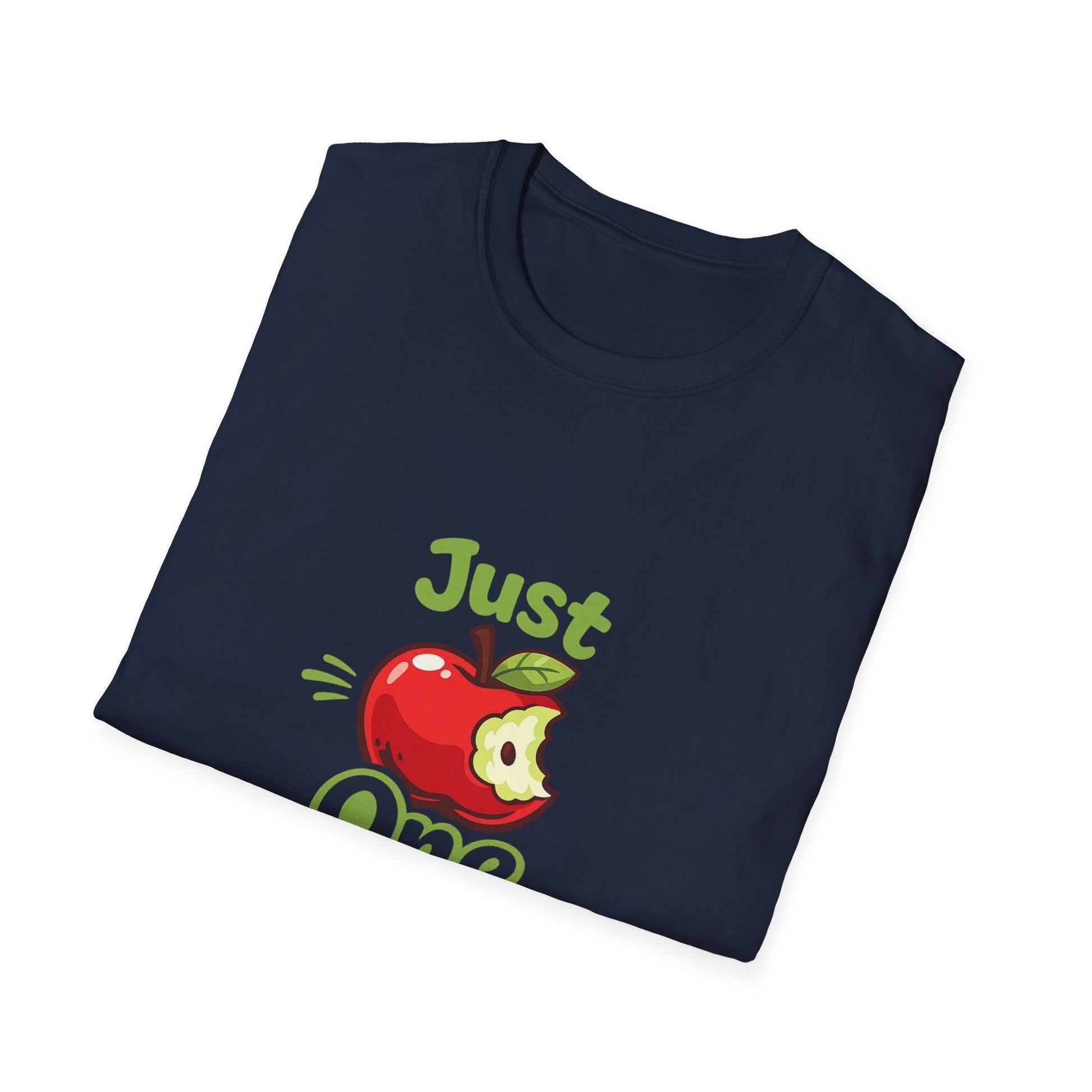 Just One Bite T-Shirt — Cute Apple Graphic Tee for Teachers & Foodies Printify