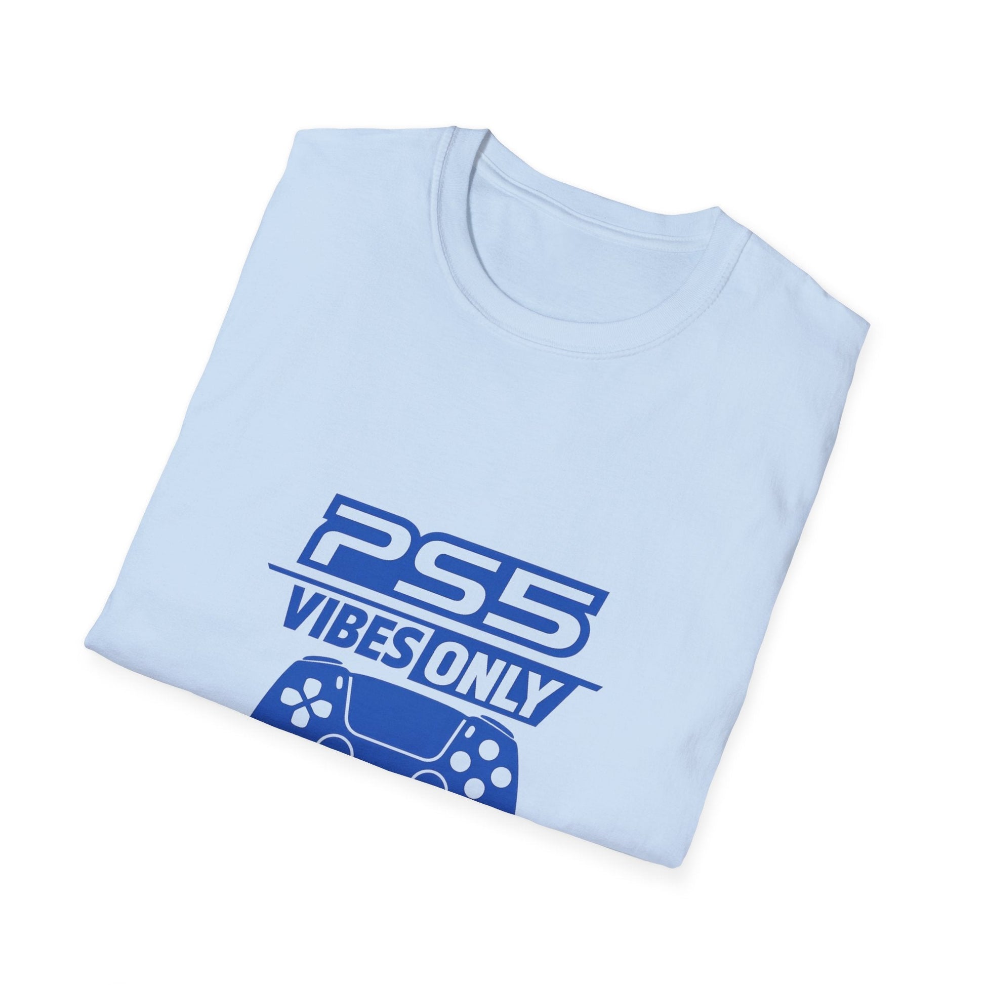 PS5 Vibes Only T-Shirt — Gamer Controller Graphic Tee Printify