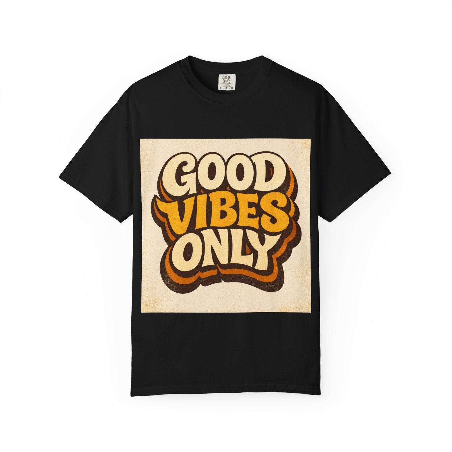 Good Vibes Only T-Shirt — Retro 70s Graphic Tee Printify