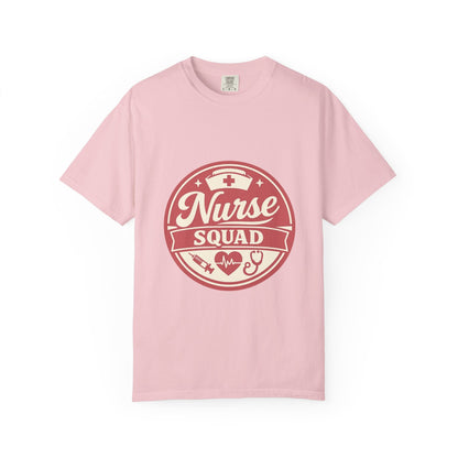 Nurse Squad T-Shirt — Retro Medical Badge Tee for Nurses & Healthcare Teams Printify