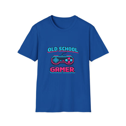 Old School Gamer T-Shirt — Retro Video Game Controller Tee Printify