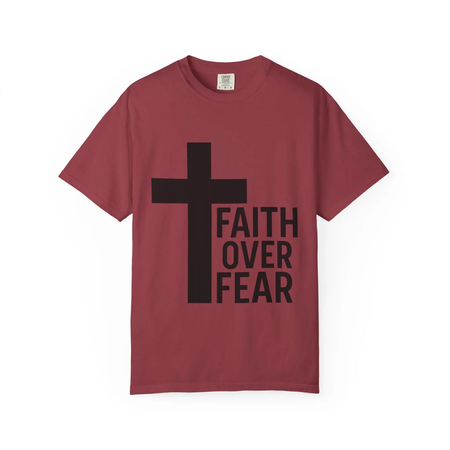 Faith Over Fear T-Shirt — Christian Cross Inspirational Tee Printify