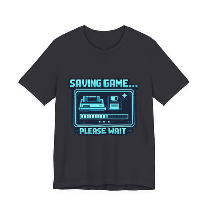 Saving Game Please Wait T-Shirt — Retro Gaming Console Tee
