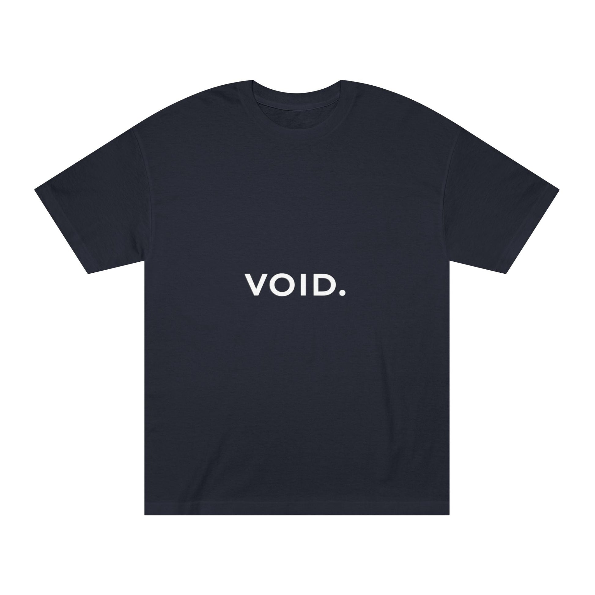 Void. Minimalist Graphic Tee — Neutral Beige Casual Shirt Printify