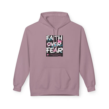 Faith Over Fear Hoodie — Floral Christian Inspiration Sweatshirt Printify