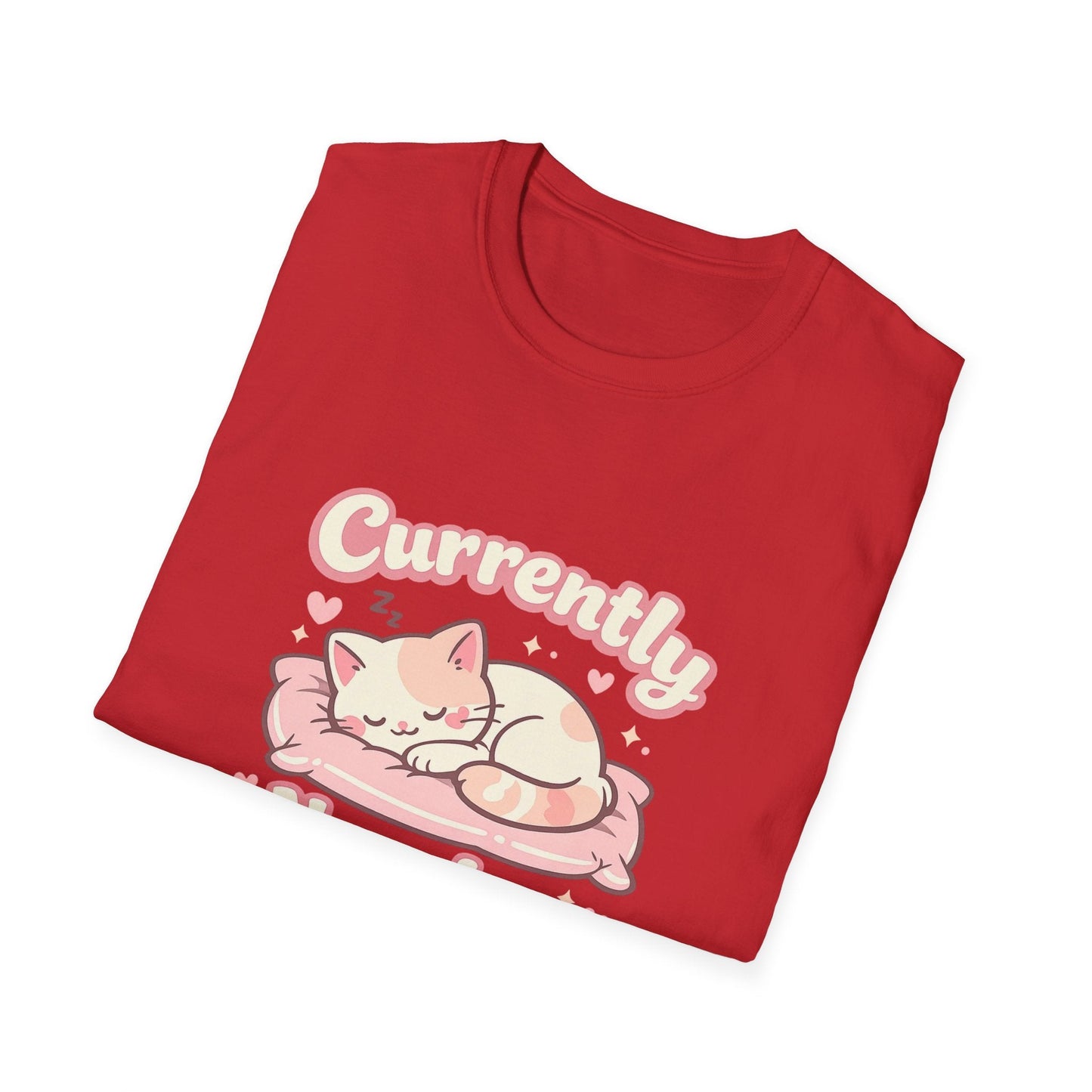 Cat Napping T-Shirt — Cute Sleeping Cat Tee for Cat Lovers Printify