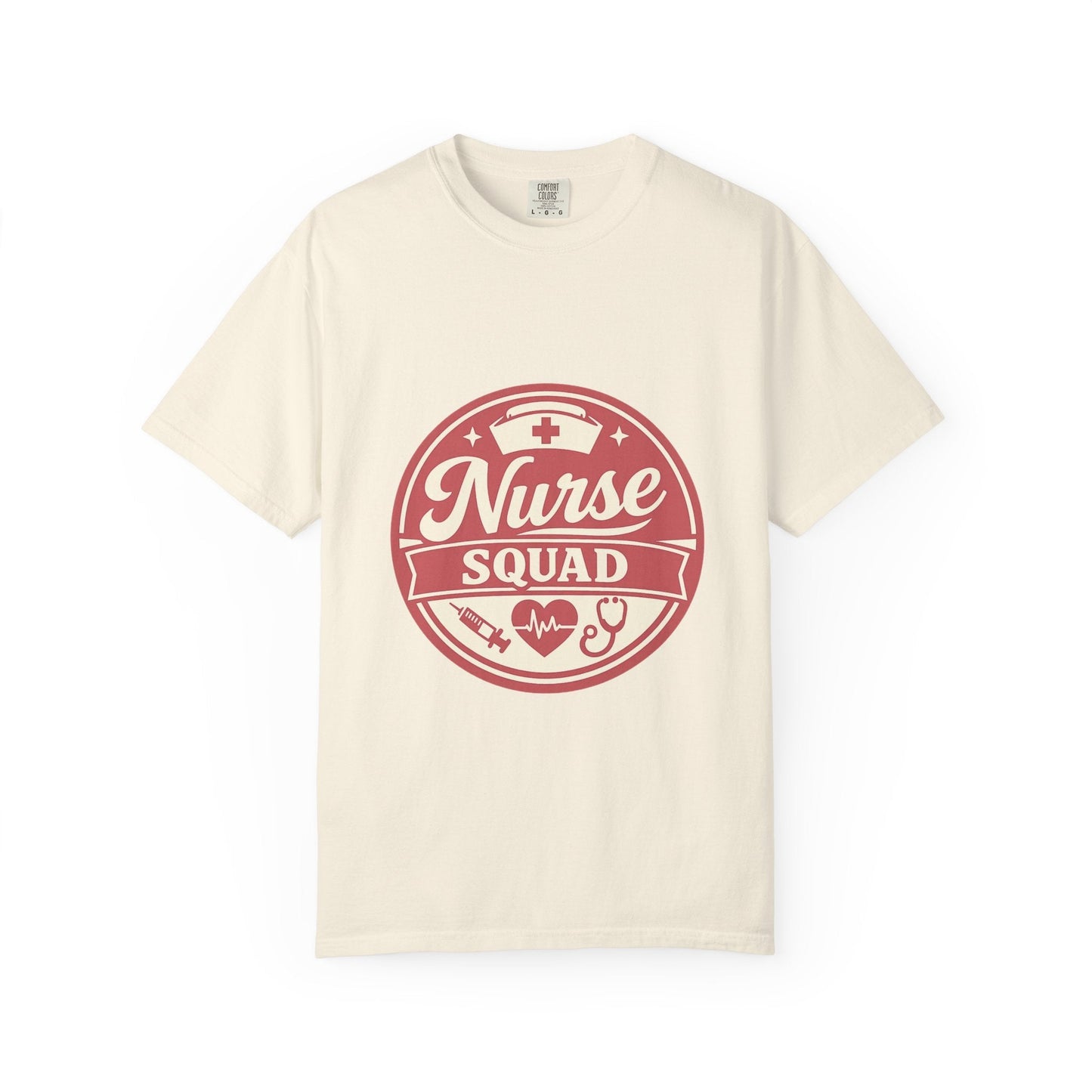 Nurse Squad T-Shirt — Retro Medical Badge Tee for Nurses & Healthcare Teams Printify
