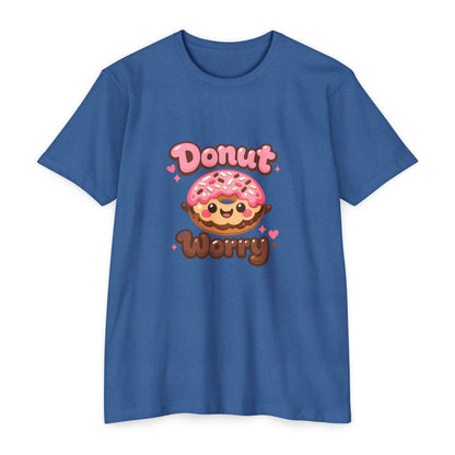 Donut Worry T-Shirt — Cute Kawaii Doughnut Graphic Tee Printify