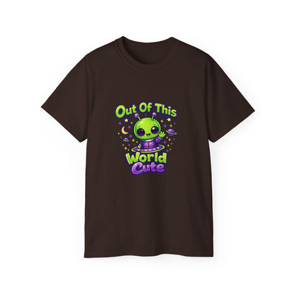 Out of This World Cute Alien Graphic T-Shirt Printify