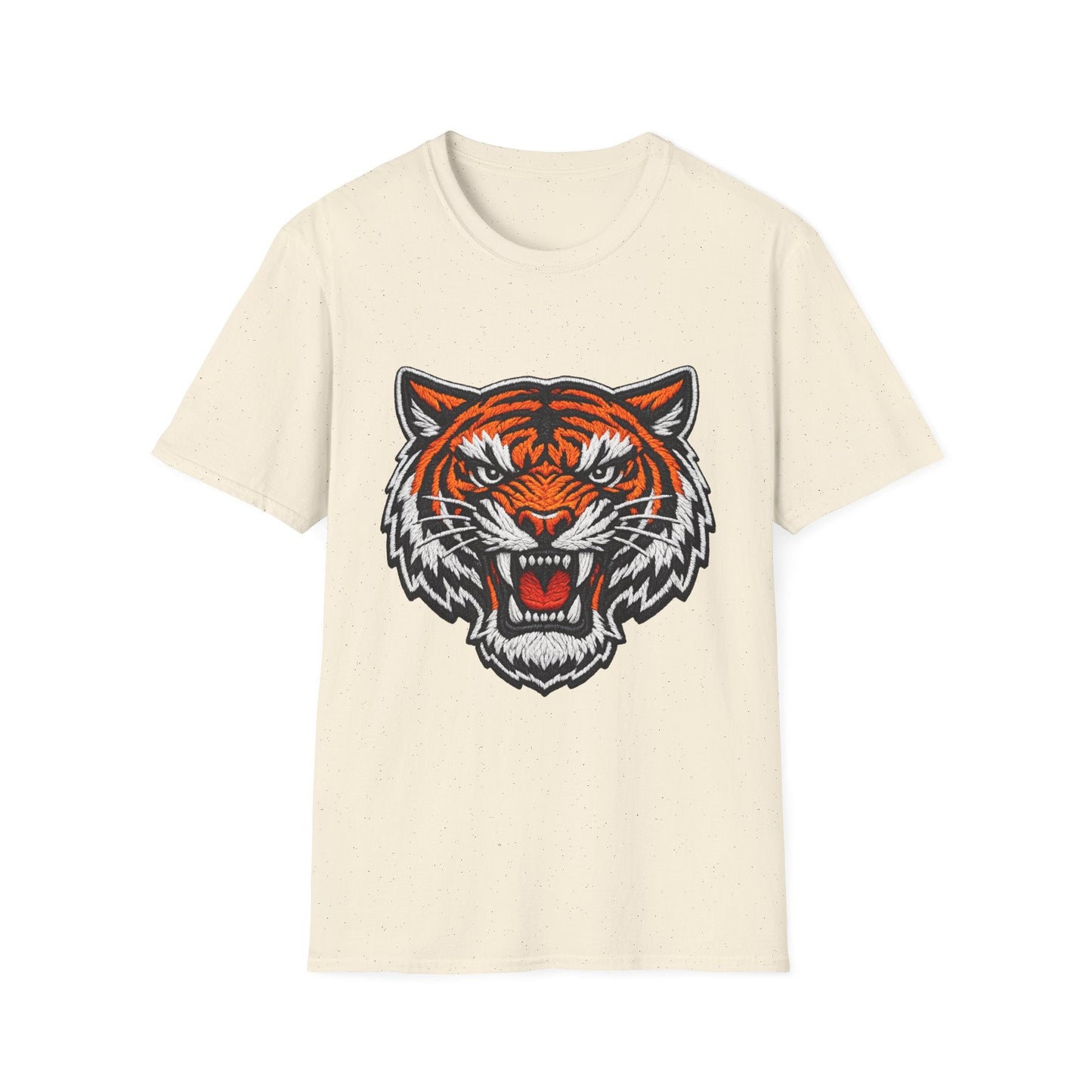 Tiger Head Graphic T-Shirt — Fierce Roaring Mascot Tee Printify