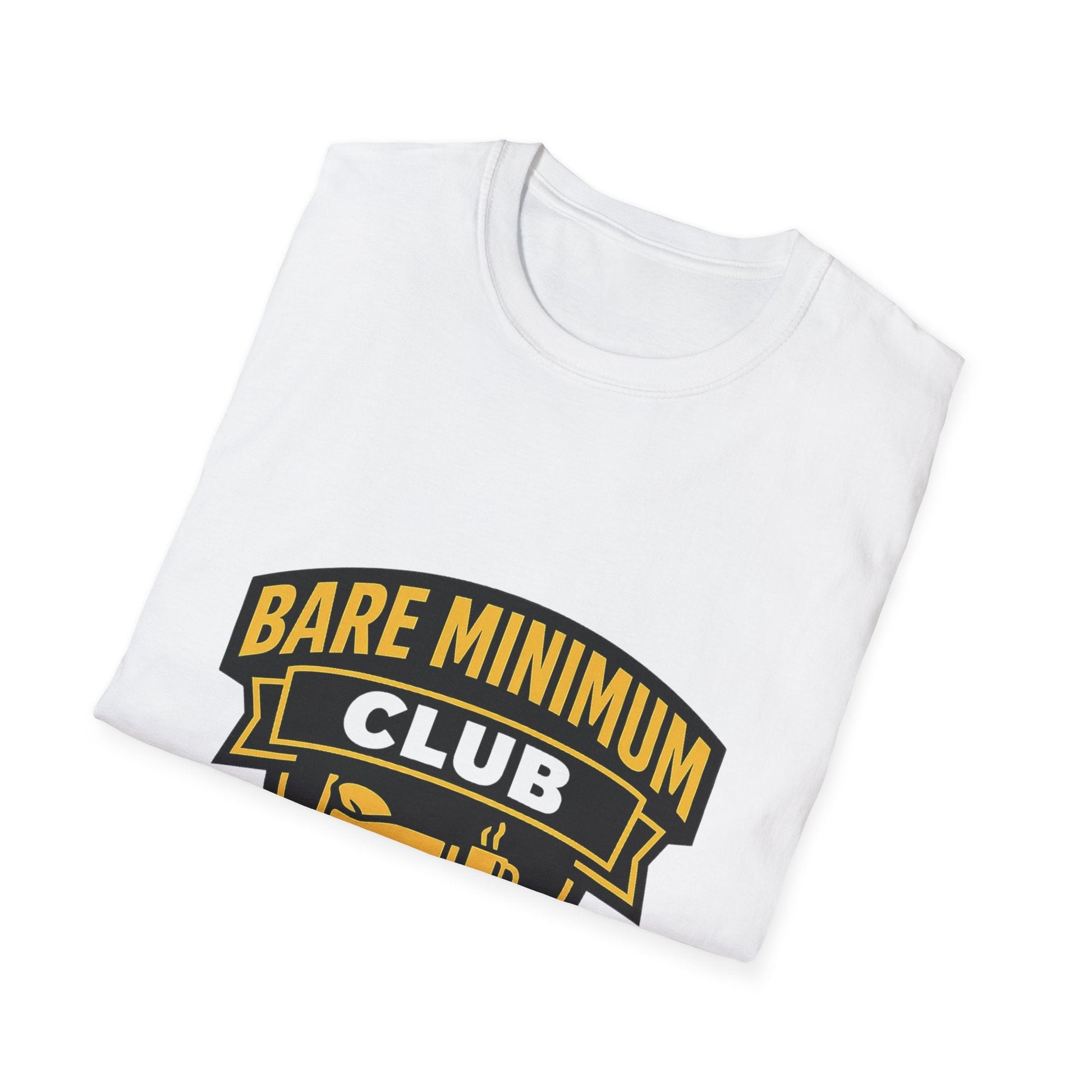Unisex Bare Minimum Club Graphic T-Shirt – Funny Minimalist Lifestyle Tee Printify