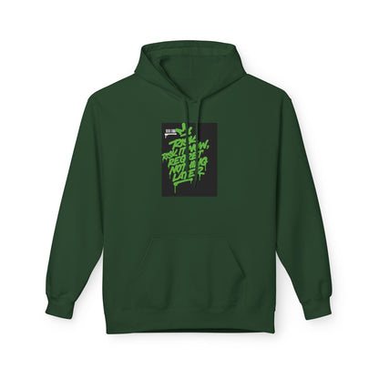 Retro Green Script Graphic Hoodie — "Push Your Limits" Streetwear Pullover Printify