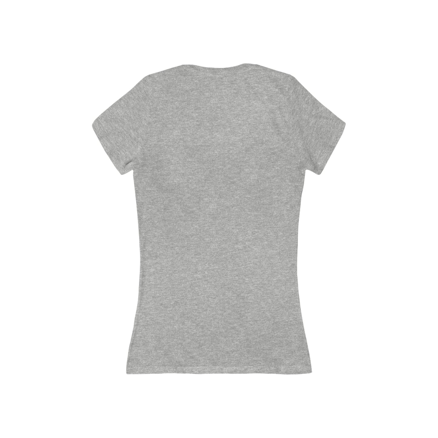 Slow But Happy Turtle V-Neck Tee — Women's Relaxed Turtle Graphic Shirt Printify