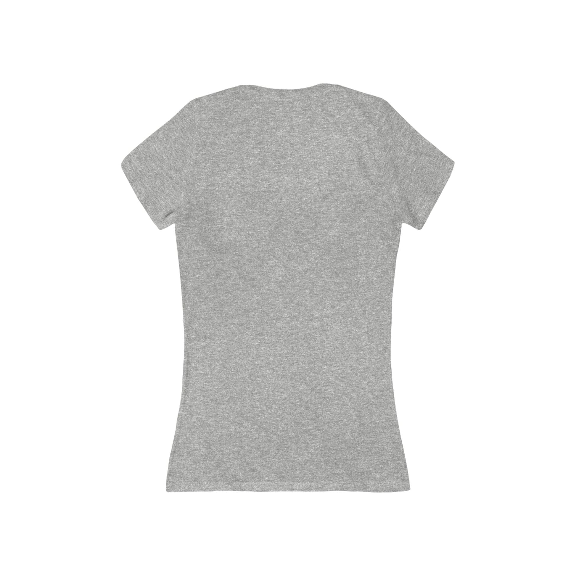 Slow But Happy Turtle V-Neck Tee — Women's Relaxed Turtle Graphic Shirt Printify