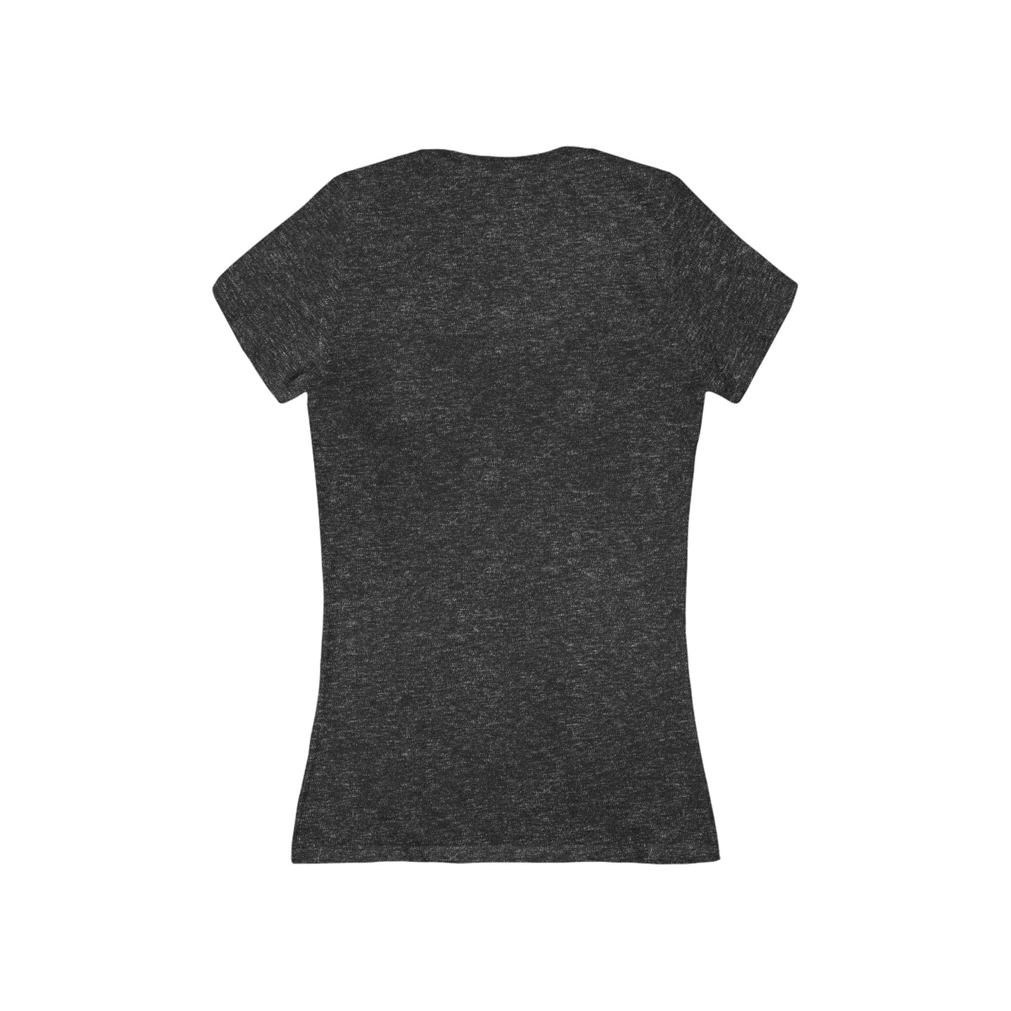 Slow But Happy Turtle V-Neck Tee — Women's Relaxed Turtle Graphic Shirt Printify